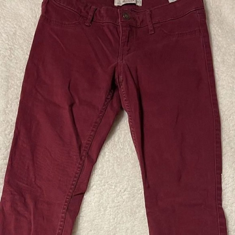 Hollister Maroon Jeggings - Picture 3 of 8